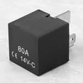 thumbnail image 1 of Car Relay, Light Weight High Accuracy Black ABS 4 Pin Relay Professional  For Boats, 1 of 8