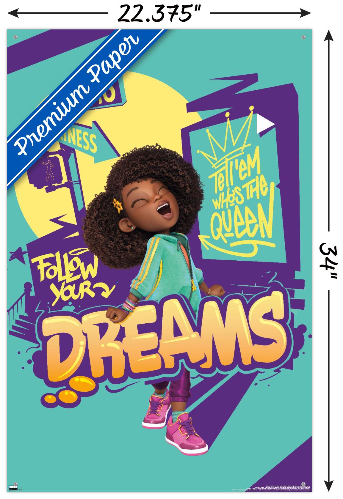 Karma's World - Follow Your Dreams Wall Poster with Pushpins, 22.375" x 34"