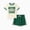 Green, variant on PatPat Girls Outfit Set Floral Graphic Short Sleeve T-Shirt and Shorts 2 Piece Set Casual Kids Clothes Sizes 4-12Y