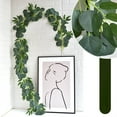 thumbnail image 2 of Twfbrm Artificial Eucalyptus Garland, 6.6 FT Realistic Silk Green Leaves Vine Foliage Garland, UV Resistant Faux Ivy Vine Hanging Plants Greenery Garland Spring Decor for Mantle Wedding Party Garden, 2 of 7