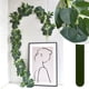 thumbnail image 1 of Flores artificiales, flores falsas, flores artificiales, juego de regalo para mujeres, colgante de pared verde artificial, decoración de interiores, colgante de pared de plástico verde, colgante de pa, 1 of 9