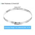 thumbnail image 2 of Uxcell Hose Clamp, 5 5/9" to 6 1/2" Adjustable Stainless Steel Worm Gear Hose Clamps for Fuel Line Plumbing, 6 Pack, 2 of 7