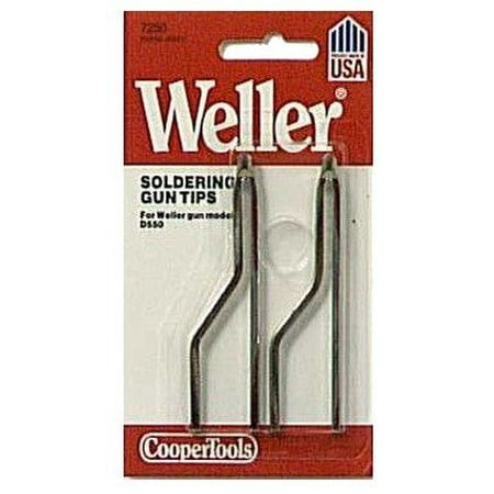 - 7250W Tip - Soldering Tips - Replacement for D550 Soldering Guns (Pack of 2 Tips), Weller Standard Tip for D550 By Weller