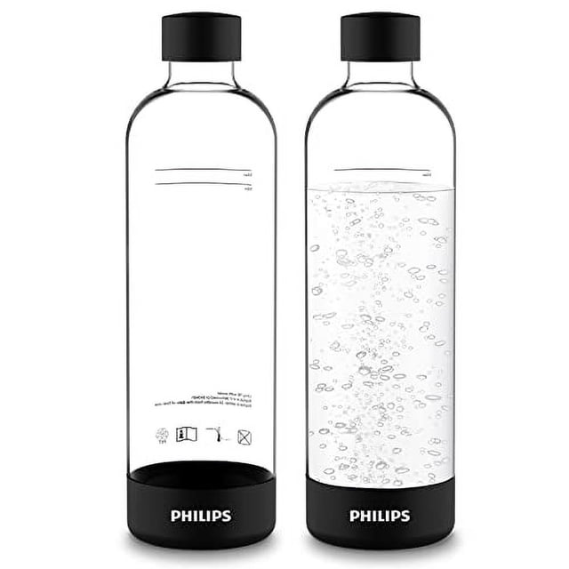 Botellas de carbonatación Philips, paquete doble de 1 litro, para agua con gas
