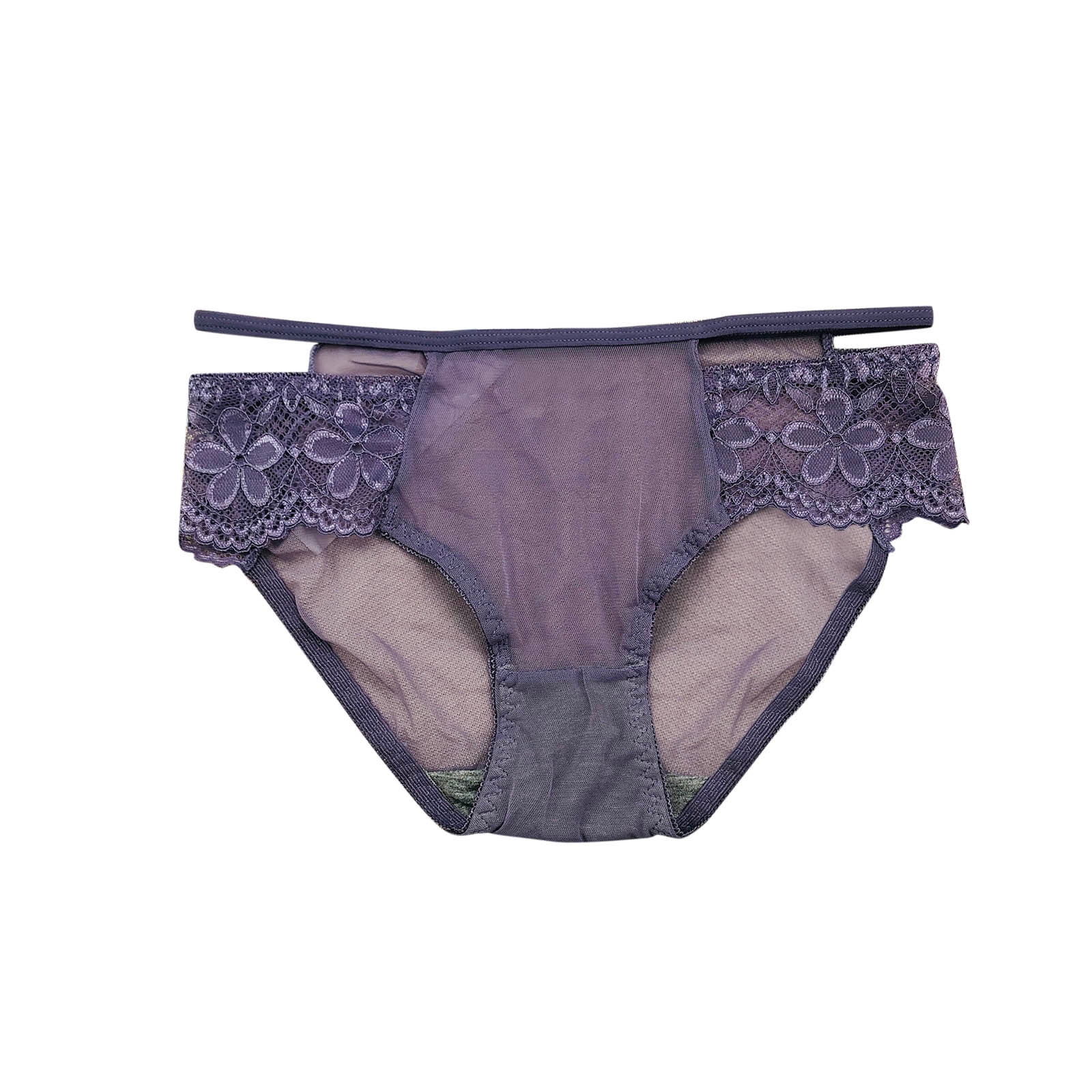 zuwimk Panties For Women Thong,Cotton G String Thongs for Women T Back  Gstring Underwear Seamless Panties Tangas Purple,One Size 