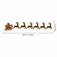 thumbnail image 3 of Reindeer Christmas Decor with Santa Sleigh Silhouette, 1 Piece, Led Illuminated Flat Cutout, for Indoor and Outdoor Holiday Display, Christmas Wall Decoration, 3 of 5