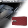 thumbnail image 2 of Unique Bargains Car Center Console Cover Car Armrest Cover Multifunctional 12.60"x6.69"x1.97" Dark Red Napa Leather, 2 of 7