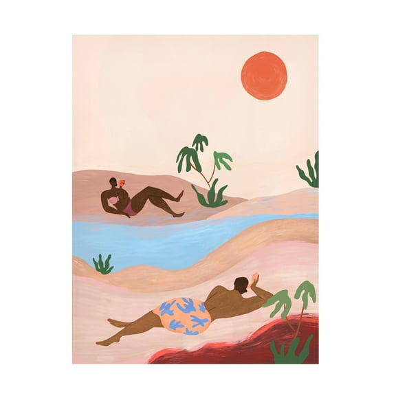 Trademark Fine Art Arty Guava Beach Please Canvas Wall Art