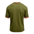 thumbnail image 4 of Soccer Cup 2026 Jersey for Men, Crew Neck Short Sleeve Deutschland Graphic Tee with Ball & Number Print - Quick Dry Mesh Athletic Top for Match Day & Training Army Green L, 4 of 4