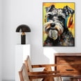 thumbnail image 4 of Miniature Schnauzer Dog Headphone Wall Art Dog Decor Dog Painting Room Decor Animal Wall Art Animal Posters Dog - modern wall Decor - room wall decor, 4 of 5