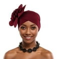 thumbnail image 1 of Sombreros de mujer de moda con capas de aire y paneles laterales con flores, sombrero indio para mujer, 1 of 3