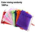 thumbnail image 3 of 100Pcs Sheer Organza Pouches For Wedding For Favors & Party Gifts - Elegant &, 3 of 8