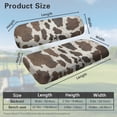 thumbnail image 7 of Jeiento Brown Cow Print Golf Cart Seat Covers Golf Cart Backrest and Bench Seat Covers 2 Pieces Non-Slip for Most 2 Person Seats Cushion, 7 of 7