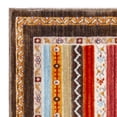 thumbnail image 5 of SAFAVIEH Bokhara Caolan Colorful Striped Polyester Runner Rug, Brown/Yellow, 2'2" x 12', 5 of 7