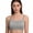Light Grey, variant on Women’s 100% Merino Wool Spaghetti Strap Pullover Bra - Wireless Triangle Bralette with Removable Pads,Comfort Althetic Bra