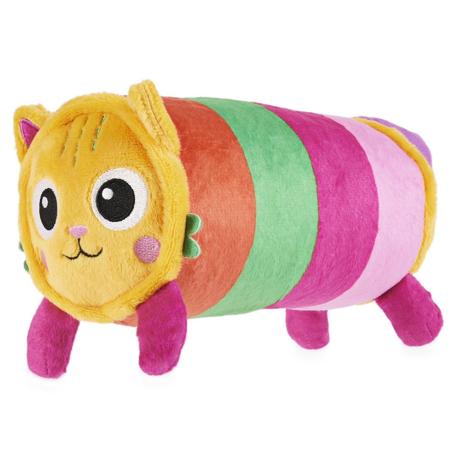 Gabby's Dollhouse, Peluche Purr-ific Plush Pillow Cat de 20,3 cm, jouets pour enfants à partir de 3 ans