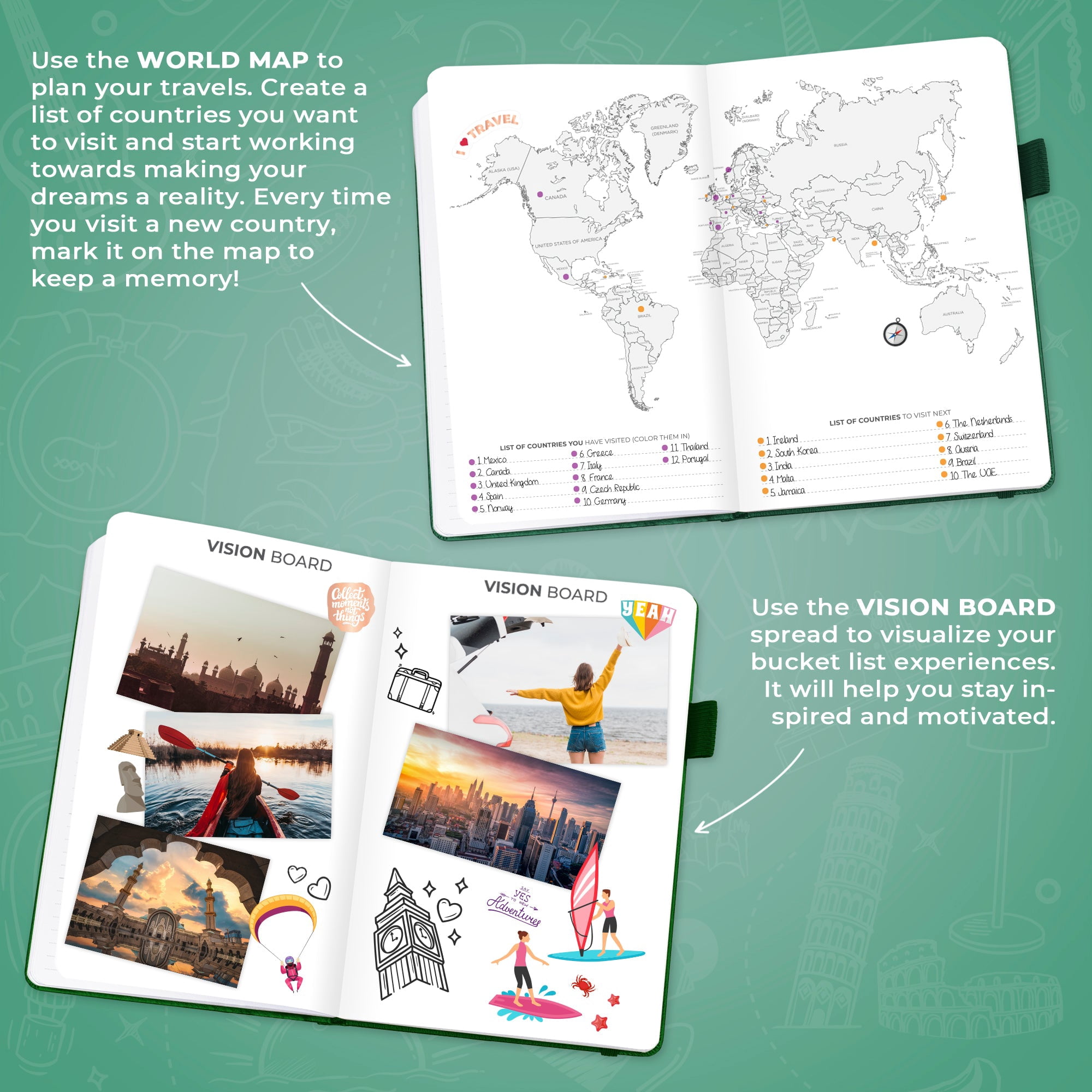 Clever Fox Bucket List Journal