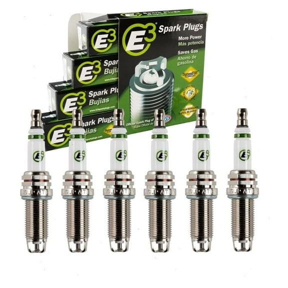 6 pc E3 Spark Plugs compatible with Nissan Frontier 4.0L V6 2005-2019