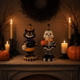 thumbnail image 5 of Kiddiway Halloween Decorations Tabletop Figurine Ornaments - Glow-in-the-Dark Resin Figures with Spooky Faces, Cute Halloween Decor for Shelf Desk Display, Indoor Party Stuff, 5 of 8