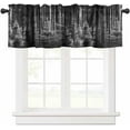 thumbnail image 2 of Kitchen Curtains Valances for Small Windows, Summer Ocean Seawater Short Curtain Valance for Living Room, Green Rod Pocket Blinds Window Printed Drapes 1 Panel 54x18 Inch, 2 of 6