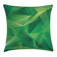 thumbnail image 1 of Mint Throw Pillow Cushion Cover, Psychedelic Geometric Crystal Pattern with Cosmic Dynamic Digital Boho Print, Decorative Square Accent Pillow Case, 16 X 16 Inches, Jade and Lime Green, by Ambesonne, 1 of 2