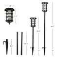 thumbnail image 2 of Grand Patio Heavy Duty Solar Torch LED Lights 4-Pack, Auto on/off, Waterproof, Pathway Decoration Lighting for Patio Garden Yard, Antique Bronze, 2 of 9