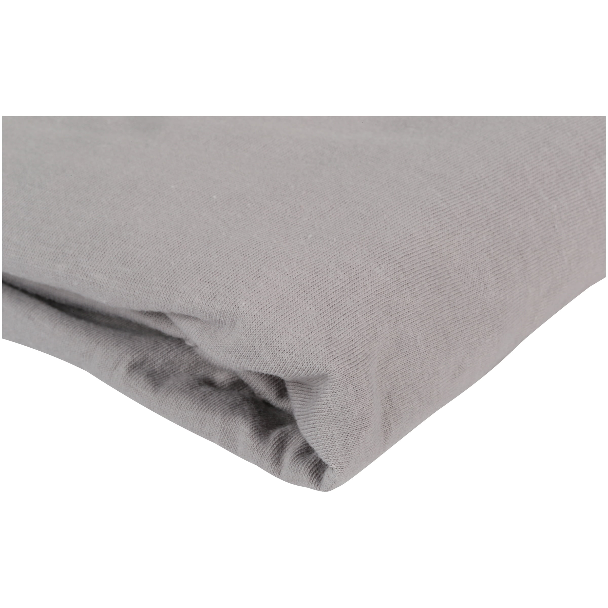 TL Care 100% Natural Cotton Fitted Mini Crib Sheet 38" x 24" - Soft & Breathable Small Nesting Portable Crib Sheet, Fits Pack N Play Mattresses, Gray, for Boys & Girls