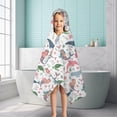 thumbnail image 6 of White Mermaid Sea Pattern Hooded Bath Towel，50"x30" for Ages 3 To 12 Kids, Quick Dry Lightweight Soft Microfiber Hood Beach Towel Cover Up for Kids, 6 of 7