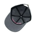 thumbnail image 5 of WITHMOONS Lettering Embroidery Melange Cotton Baseball Cap Casual Dad Ball Hat Adjustable JD11535 (Black), 5 of 5