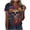 #186-Multicolor, variant on Day Of The Dead Graphic T‑Shirts for Women, Halloween Print Crew Neck Short Sleeve Tops, Loose Fit Casual Tees for Festival Party Spring Fall Daily Wear