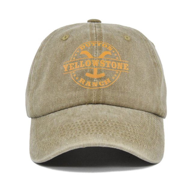 Gorra de béisbol con visera para hombre y mujer, gorro con estampado de grafiti YELLOWSTONE, aleros curvados antiguos, 2023 Fivean unisex