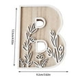 thumbnail image 3 of Tainini Wooden B Letters ,Flowered Paintable Wooden Nursery Letters for Birthday Boho Nursery Wedding Home Decor,（7.8in）, 3 of 6