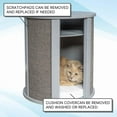 thumbnail image 3 of The Refined Feline, Purrrrfect End Table, Espresso, 3 of 6
