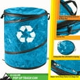 thumbnail image 4 of Wakeman 44-Gallon Pop Up Trash Can with Zippered Lid for Camping or Parties, 4 of 6