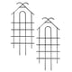 thumbnail image 1 of 2 piezas de marco para plantas trepadoras, soporte para plantas de interior, estacas para invernadero, enrejado para macetas de exterior de hierro, 1 of 6