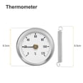 thumbnail image 4 of Stainless Steel Clamp On Pipe Thermometers Accurate Measurement Set of 2, 4 of 12