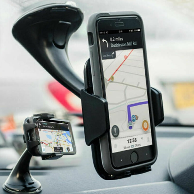 Car Windshield 360° Rotatable Mount Holder Stand Cradle For Mobile Phones GPS 
