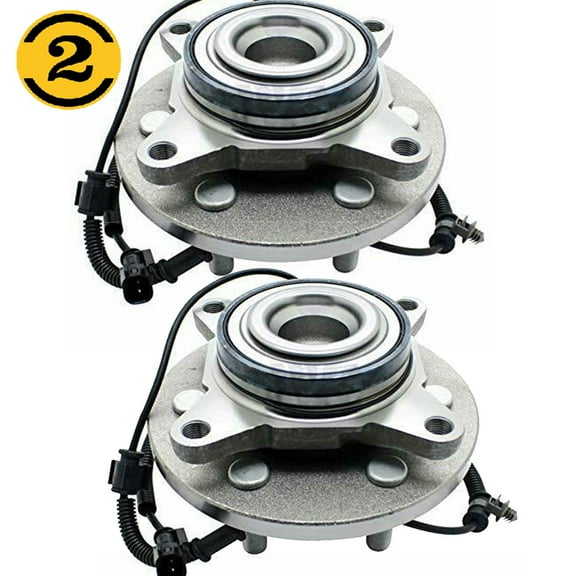 (2WD) Front Wheel Bearing Hub Assembly Fit 2015-2017 Ford Expedition, 2015 2016 2017 Lincoln Navigator Hub Bearing(2 Pack) w/6 Lugs, RWD-515157