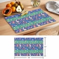 thumbnail image 6 of Easter Bunny Placemats Set of 1, Rabbits Easter Eggs Floral Non-Slip Place Mats Washable Table Mats for Kitchen Dining Table Decorations Indoor/Outdoor, 6 of 9