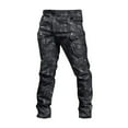 thumbnail image 4 of Cargo Pants for Men Mens Casual Waist Color Sports Hat Multi Woven Pocket Foot Rope Solid Pants Street Cargo Tie Cargo Pants, Work Pants for Men Snake Pattern XL, 4 of 4