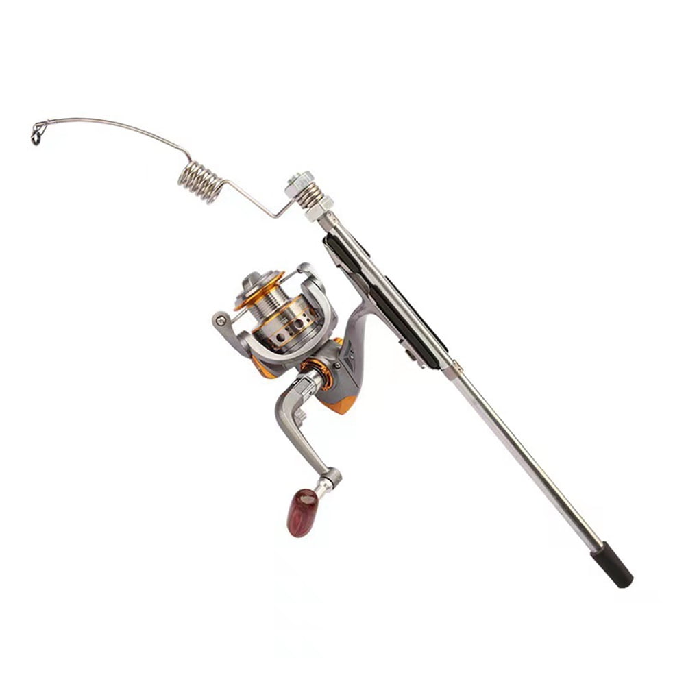 32CM Portable Metal Fishing Reel Set Sea Rod Spring Fishing Rod Set 5000G 