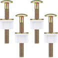 thumbnail image 1 of 4 Pcs Toilet Screws For Seat Toilet Seat Bolts 2.75 Inch Toilet Hinge Replacement Parts With 4 Nuts And 4 Washers For Top Mount Toilet Seat Hinges Toi, 1 of 5