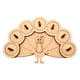 thumbnail image 4 of Piezas de tablero de actividades, accesorios, juguetes sensoriales de madera, habilidades motoras, juguetes de educación temprana Pavo real, 4 of 9