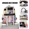 thumbnail image 4 of JIALIOU Mini Backpack Purse for Women Quilted Casual Daypack Small Travel Shoulder Bag, Colorful Cute Unicorn and Flower, 4 of 7