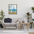 thumbnail image 2 of Stupell Industries Modern Blue Trees Landscape Painting Luster Gray Floating Framed Canvas Print Wall Art, Design by Jacob Green, 2 of 6
