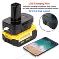 thumbnail image 4 of DM18GL Adapter Compatible with Milwaukee/Dewalt 18V 20V Battery to for Craftsman 19.2V C3 Tool with USB, 4 of 12