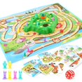 thumbnail image 2 of Rabbit Trap Game Board Game Educational Game Rabbit Cross Family Game Toys for Desktop School Kids Gifts Basic Edition, 2 of 8