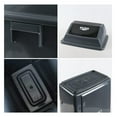 thumbnail image 3 of 4-Pack Plastic Garbage Can with Lid, Gray Trash Can, 13 Gallon, 3 of 7
