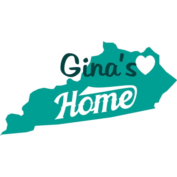 Kentucky Louisville Silhouette Map Customized Wall Decal - Custom Vinyl Wall Art - Personalized Name - Baby Girls Boys Kids Bedroom Wall Decal Room Decor Wall Stickers Decoration Size (zzxzz inch)