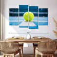 thumbnail image 3 of Elephant Stock Modern Tennis Ball Wall Art - Horizontal Multi Panel Canvas - Living Room Wall Decor - Sports Multi Panel - Blue And Green Decor - 68" x 42", 3 of 8